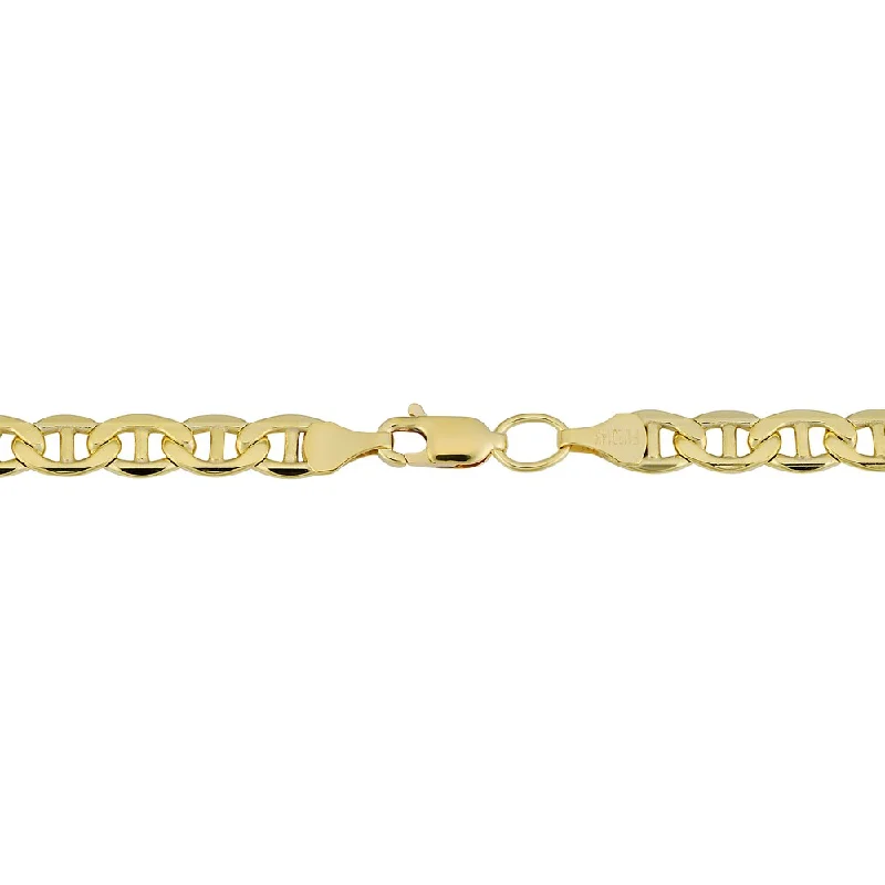 Antique flair bracelet-14k Yellow Gold Filled 5-mm Mariner Link Chain Men's Bracelet (8.5 inches)