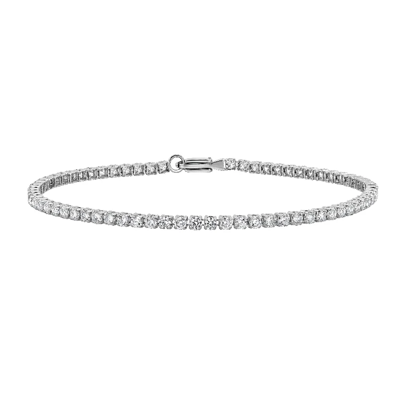 Branch stem bracelet-Auriya 14K Gold Lab Grown Round Diamond Tennis Bracelet 1.00 to 4.00ct. tw. (E-F VS)