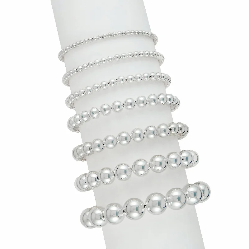 Recessed groove bracelet-Baller | Silver Bracelets by Size