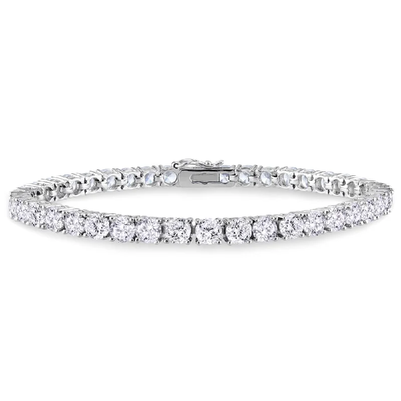 Galactic shine bracelet-Miadora Sterling Silver Cubic Zirconia Tennis Bracelet