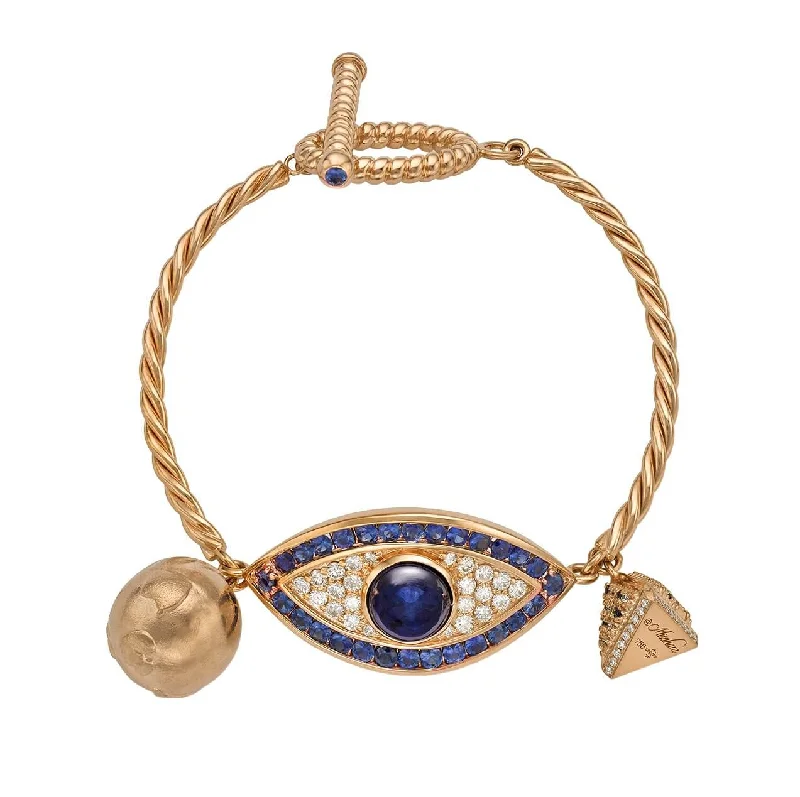 Double gem bracelet-Sahara Eye Bracelet