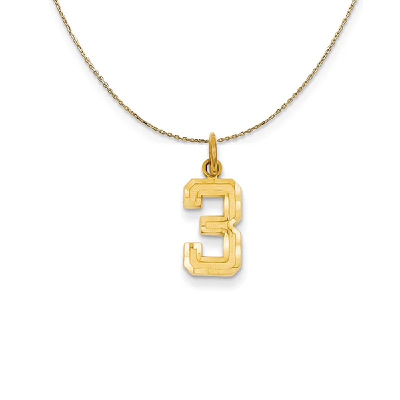 14k Yellow Gold, Varsity, Sm D/C Necklace Number 3