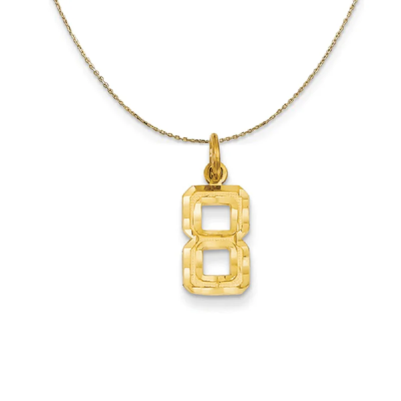 14k Yellow Gold, Varsity, Sm D/C Necklace Number 8