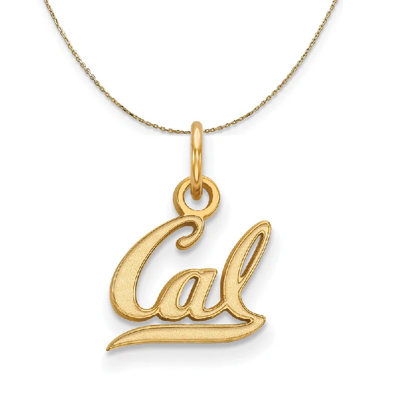 14k Yellow Gold California Berkeley XS (Tiny) 'Cal' Necklace