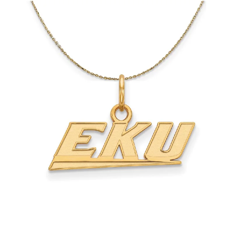 Coiled vine necklace-14k Yellow Gold Eastern Kentucky U X-Sm Mascot Necklace