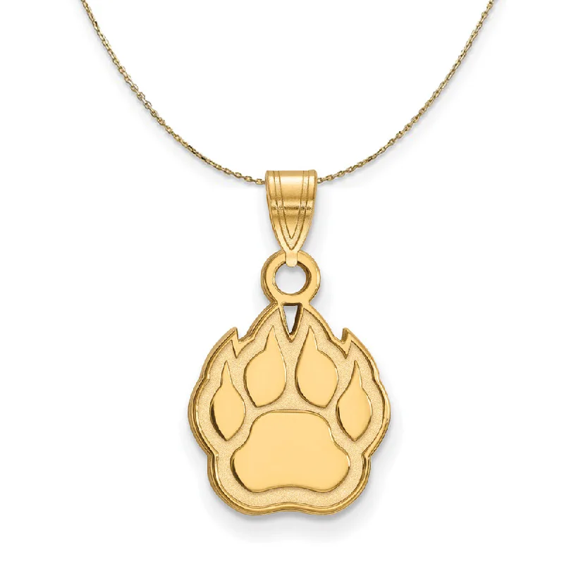 Rose petal necklace-14k Yellow Gold Northern Illinois U. Sm Mascot Necklace