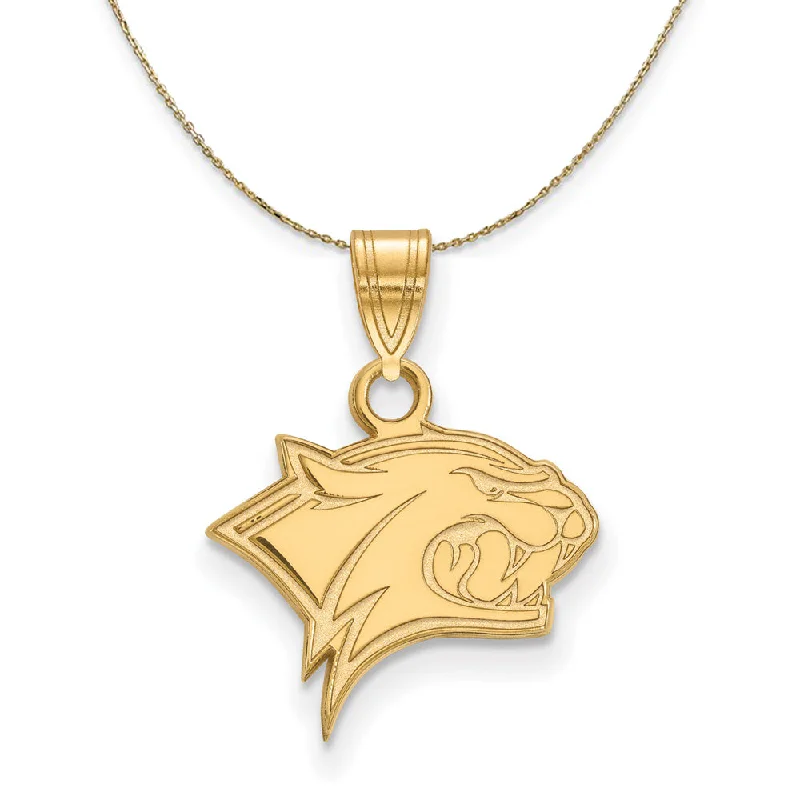 Fused alloy necklace-14k Yellow Gold U. of New Hampshire Sm Mascot Necklace