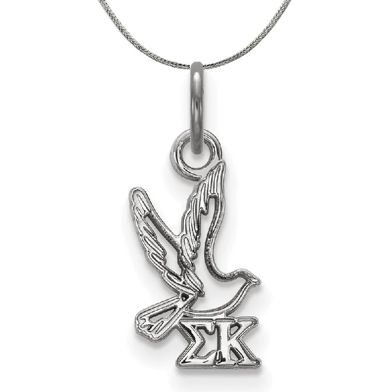 Sterling Silver Sigma Kappa XS (Tiny) Pendant Necklace