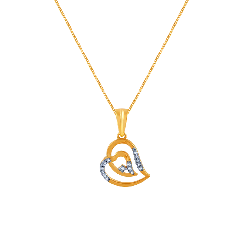 Sparkle druzy necklace-14k (585) Yellow Gold And Diamond Pendant For Women