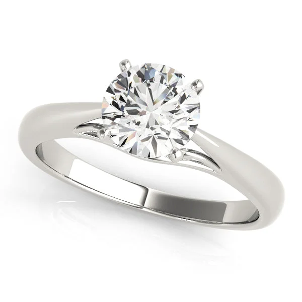 Crimped band ring-14k Solitaire (peg head) Engagement Ring