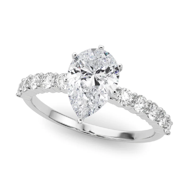 Quad knot ring-14K Prong Set Engagement Ring