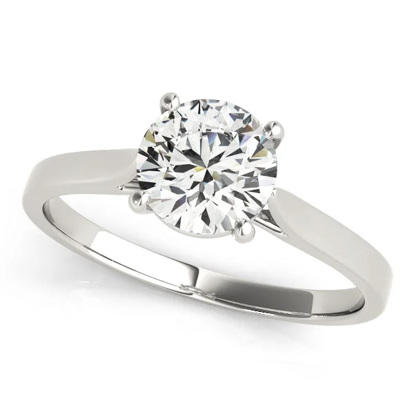 Clustered stone ring-14K Solitaire Diamond Engagement Ring