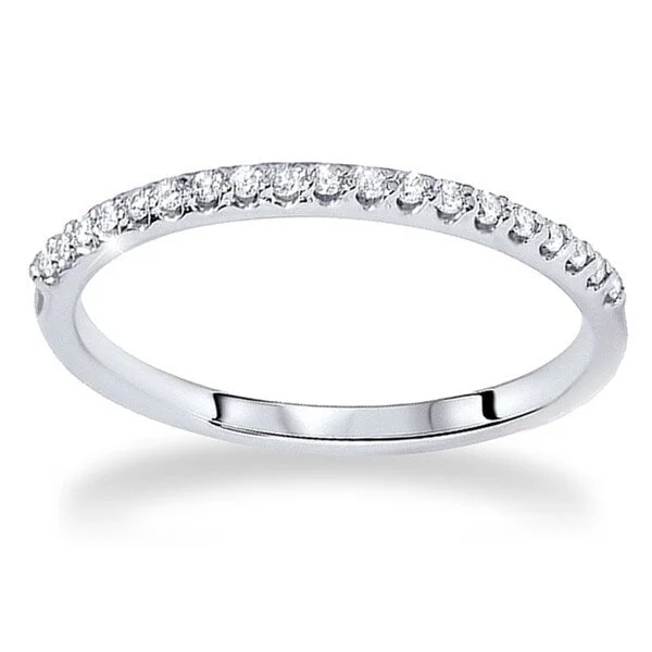 Pinnacle set ring-14k White Gold 1/5ct TDW Diamond Wedding Ring