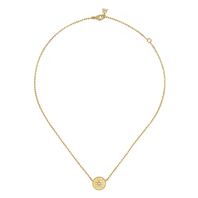 Layered gem necklace-18K Orbit Star Necklace