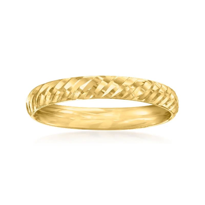 Wavy rim ring-Canaria 10kt Yellow Gold Twisted Ring