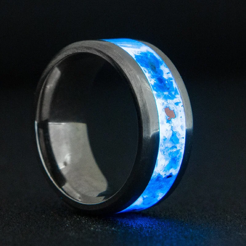 Air vent ring-Custom Cobalt Chrome Glowstone Ring