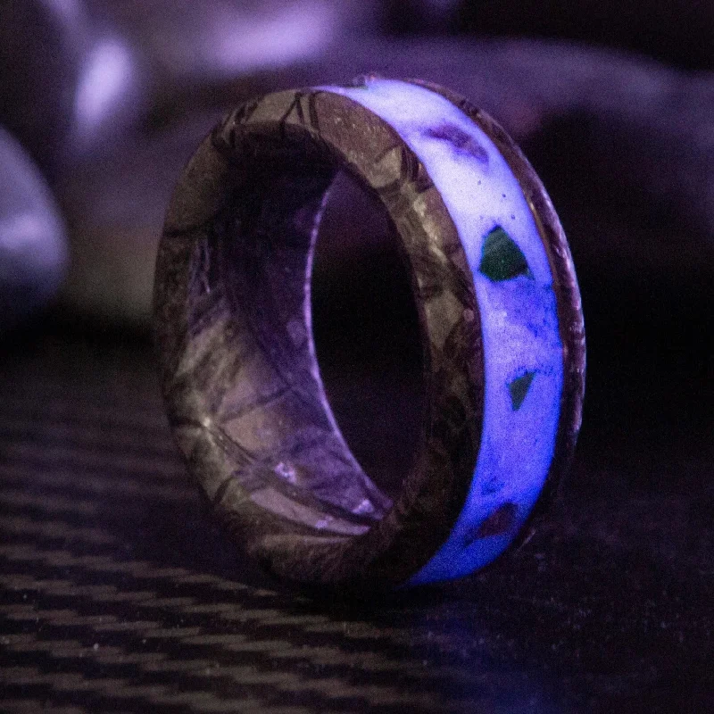 Mist bead ring-Custom Meteorite Glowstone Ring