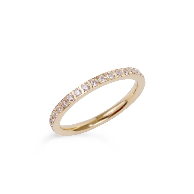 Gingham band ring-Eternity ring