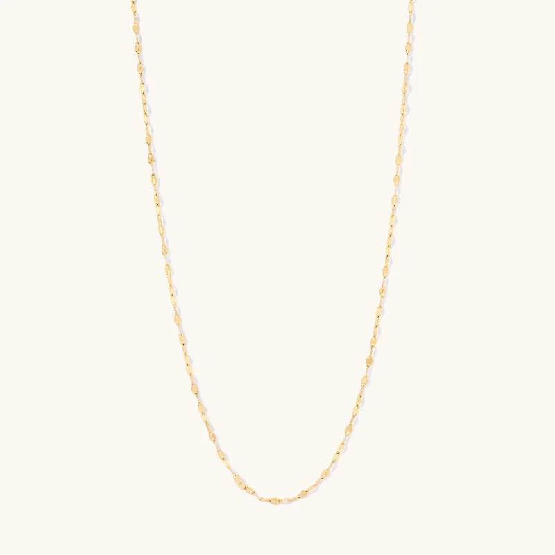 Fused alloy necklace-Extended Dainty Necklace