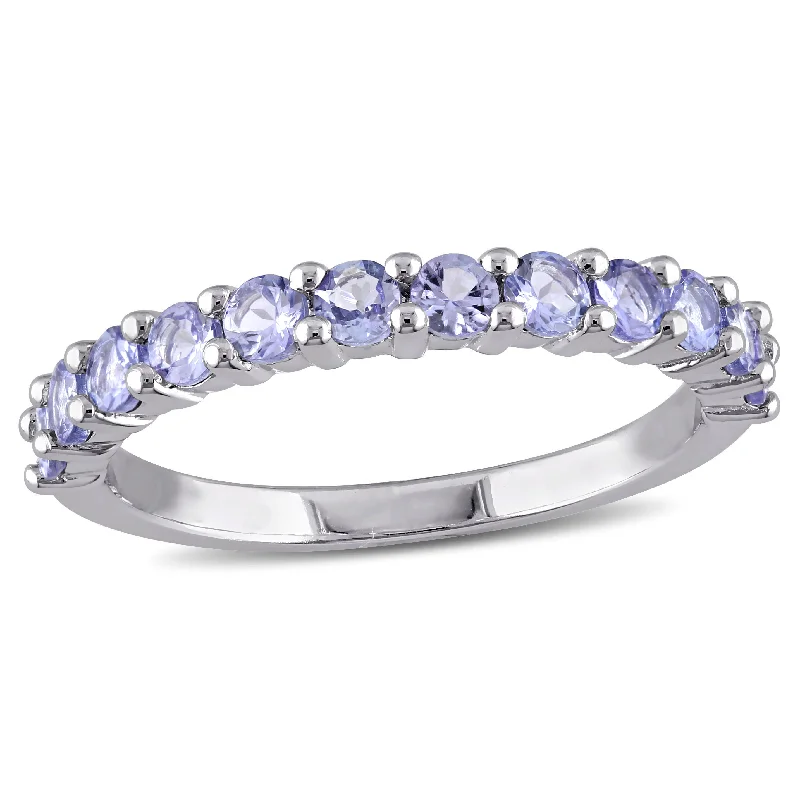 Cedar sprig ring-Mimi & Max 4/5ct TGW Tanzanite Stacking Ring in Sterling Silver