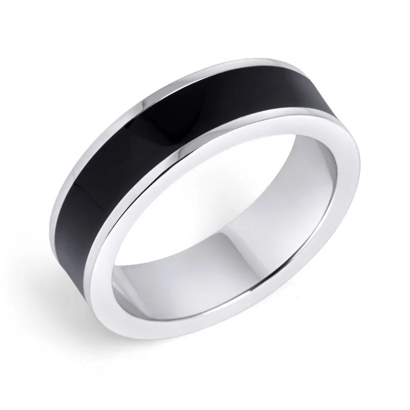 Linen band ring-Nyx Ring