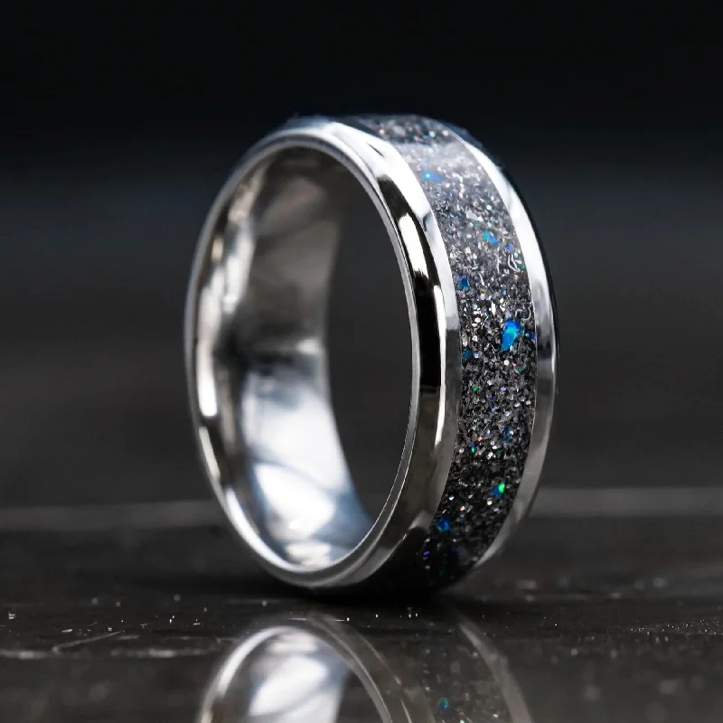 Frayed rim ring-Radiant Star Dust™ Ring