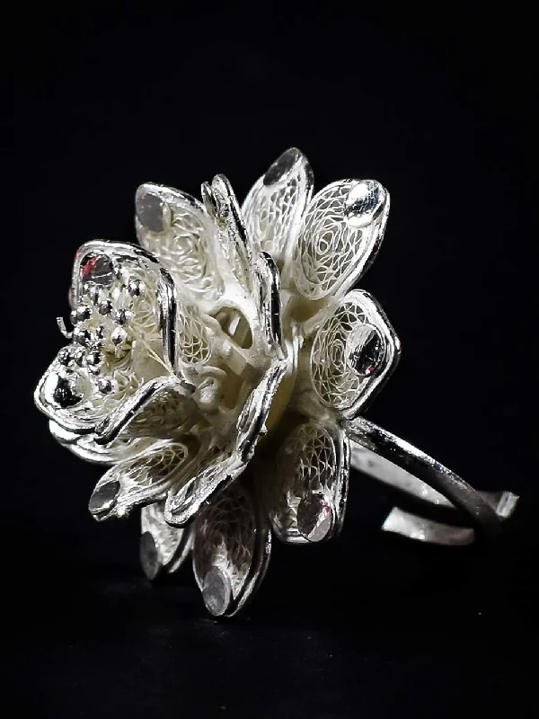 Cotton strip ring-Lotus Ring