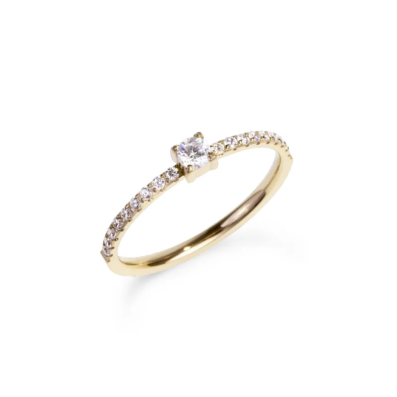 Frayed rim ring-Eternal Love Ring