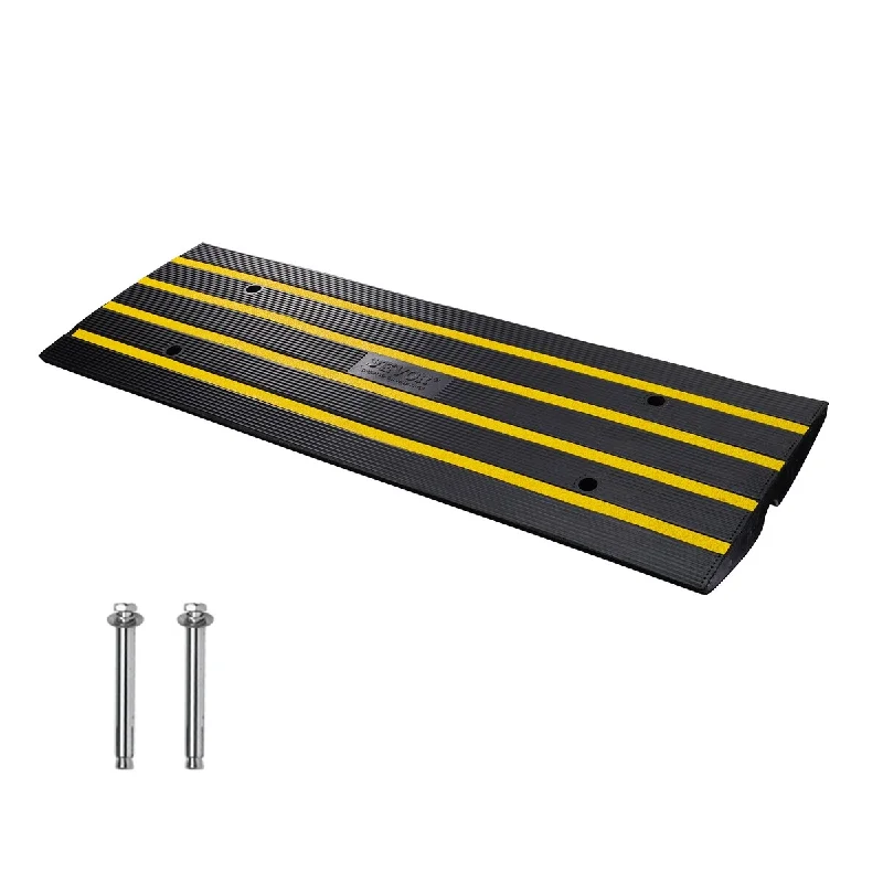 Maple bark ring-VEVOR Curb Ramp 2.6" Rise Rubber Driveway Ramps Heavy Duty 15T Weight Capacity Threshold Ramp