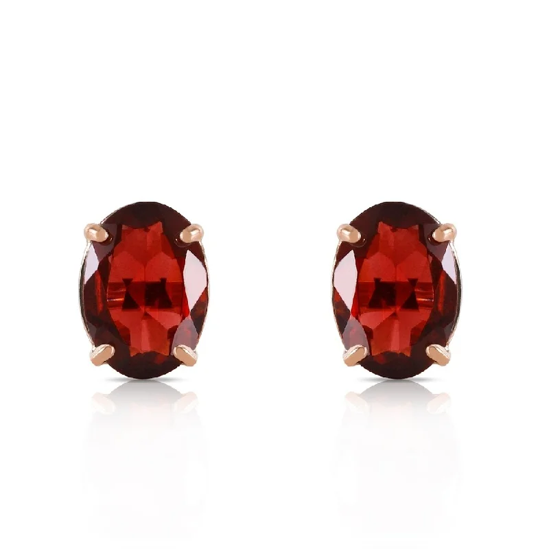 Veined gem earrings-1.8 CTW 14K Solid Gold Dream Big Garnet Earrings