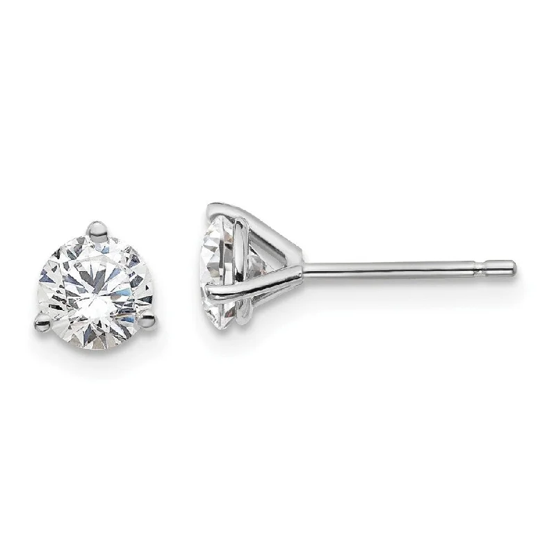 Faded hue earrings-14k White Gold Certified Lab Grown Diamond Stud Earrings (1.00 cttw, Clarity- VS-SI, Color-D-E)