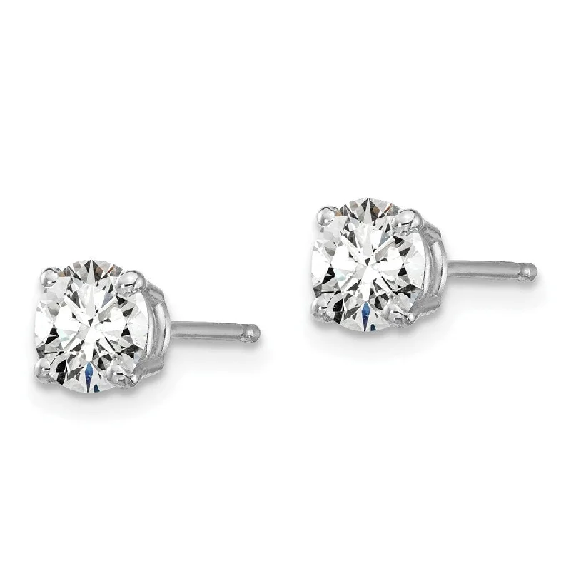 Willow nut earrings-14k White Gold True Origin Lab Grown Diamond Stud Earrings (1.00 cttw, Clarity- VS1-VS2, Color- D-E)