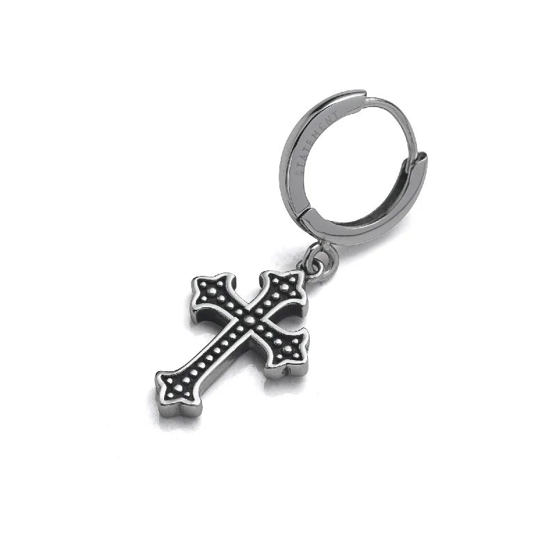 Smooth cut earrings-French Cross Earring