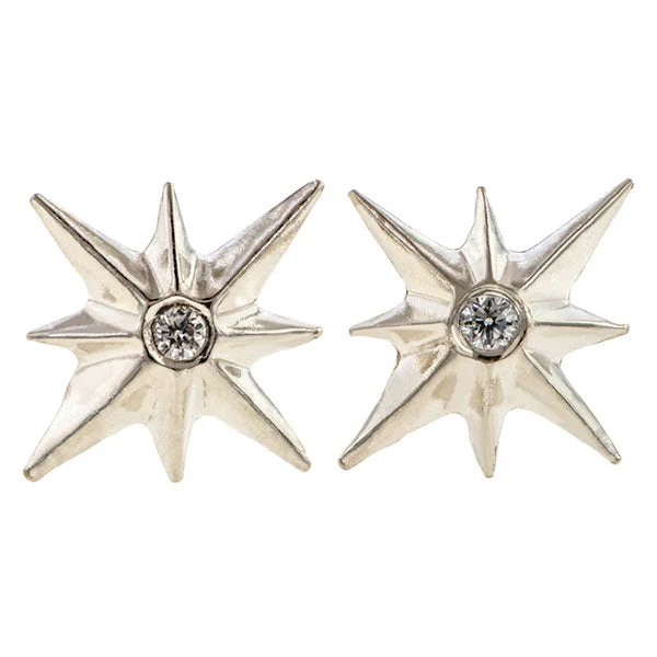 Repurposed relic earrings-North Star Stud Earrings, West 13th Collection, Doyle & Doyle