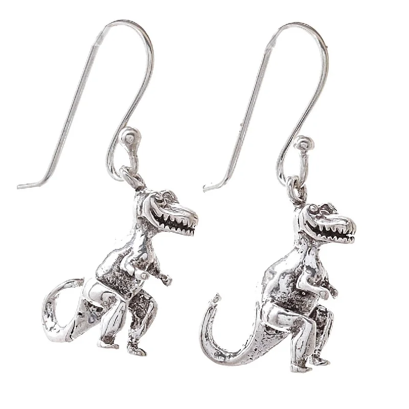 Gothic curve earrings-NOVICA Dinosaur King, Sterling silver dangle earrings - 1.2*0.5