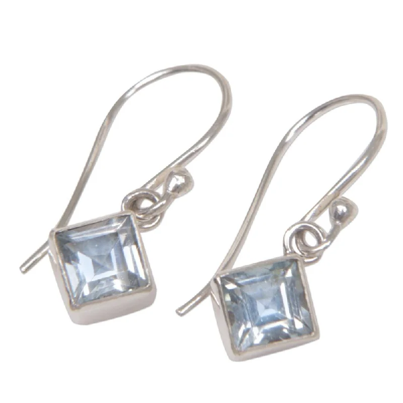 Blossom drop earrings-NOVICA Topaz 'Heaven's Window' Earrings (Indonesia) - 0.8" L x 0.2" W x 0.2" D