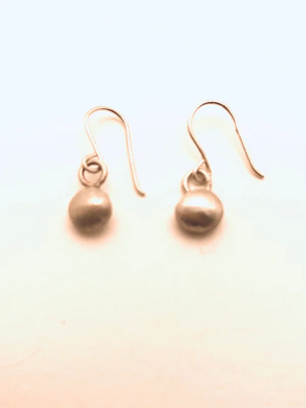 Bamboo wrap earrings-Satin OFAK Pebble Sterling Earrings