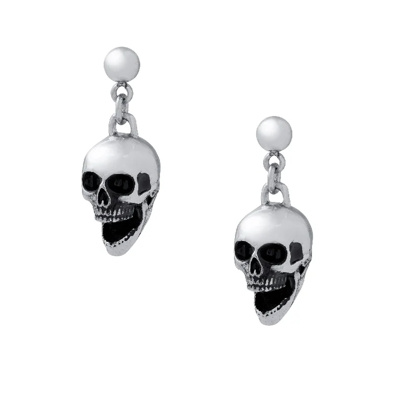 Artisan craft earrings-Skull Earrings