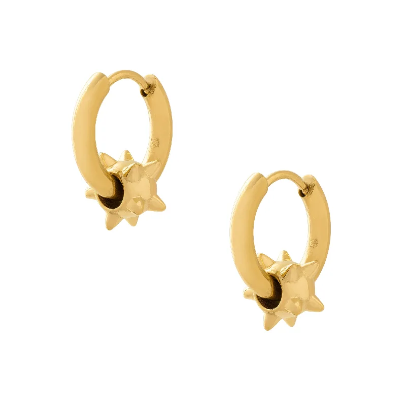 Rough grain earrings-"Morning Star" Earrings (Gold)