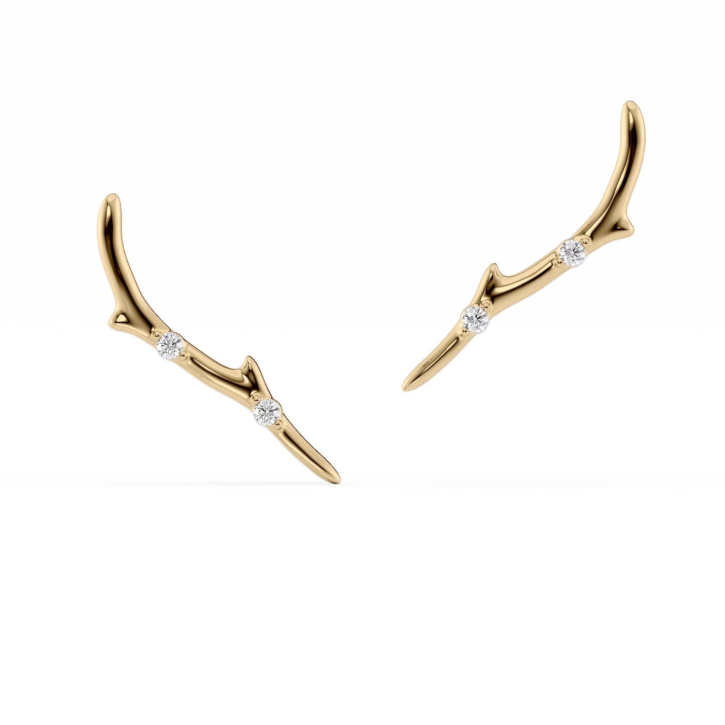 Pinnacle stud earrings-Twig Climbers