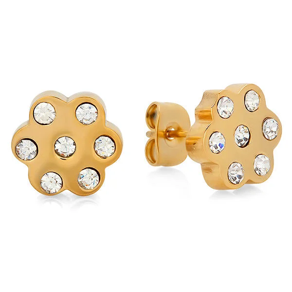 Early relic earrings-Women's Stud Earrings in 18 CT Gold Plated